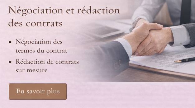 négociation rédaction des contrats