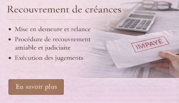 recouvrement de créances